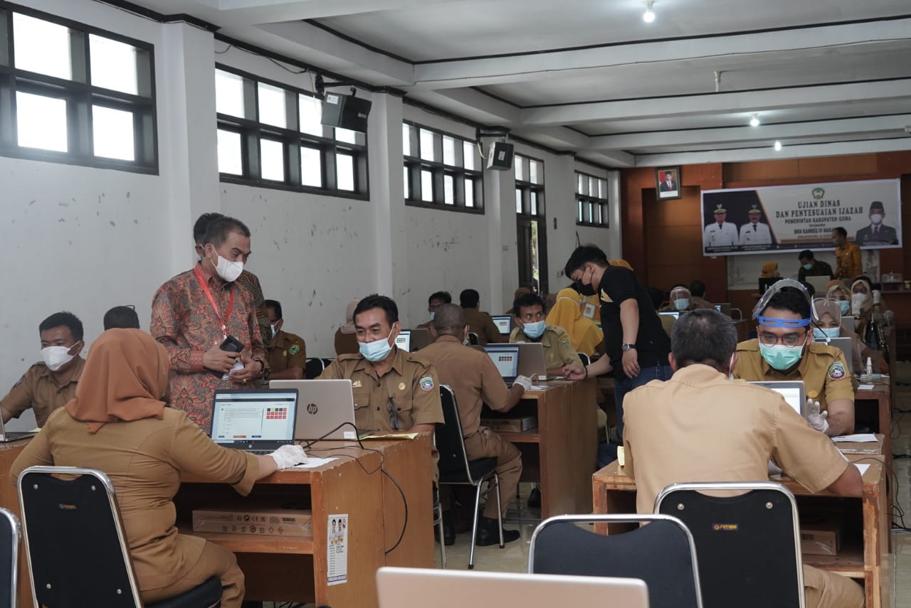 290 ASN di Sulsel, Sulbar, Sulteng Ikuti Ujian Dinas dan Penyesuaian Ijazah di Gowa